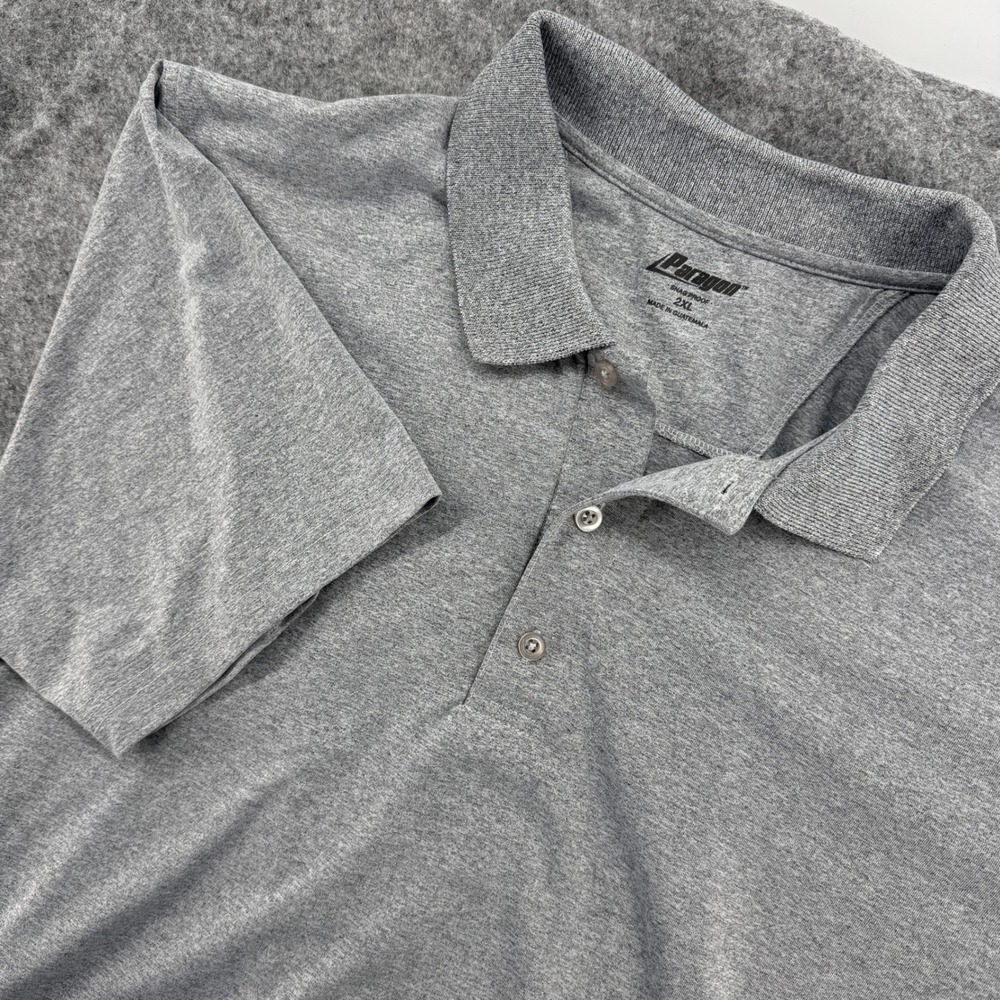 Paragon Polo Shirt Mens 2XL Grey Snag Proof Short Sleeve Casual Business